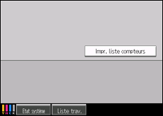 Illustration de l'&eacute;cran du panneau de commande