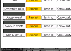 Illustration de l'écran du panneau de commande