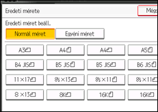 A kezelőpanel ismertetése