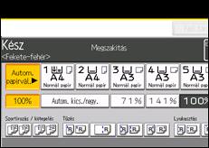 A kezelőpanel ismertetése