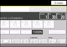 A kezelőpanel ismertetése