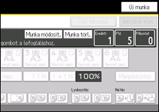 A kezelőpanel ismertetése