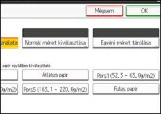 A kezelőpanel ismertetése