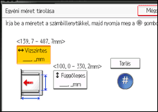 A kezelőpanel ismertetése