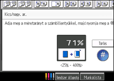 A kezelőpanel ismertetése