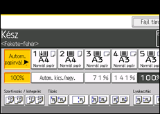 A kezelőpanel ismertetése