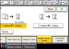 A kezelőpanel ismertetése