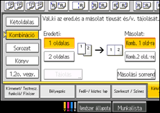 A kezelőpanel ismertetése