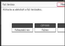 A kezelőpanel ismertetése