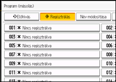 A kezelőpanel ismertetése