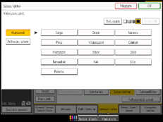 A kezelőpanel ismertetése