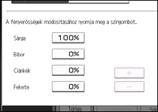 A kezelőpanel ismertetése