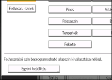 A kezelőpanel ismertetése