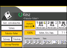 A kezelőpanel ismertetése
