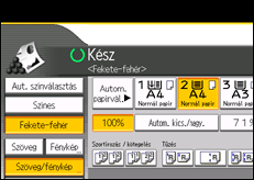 A kezelőpanel ismertetése