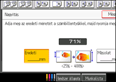 A kezelőpanel ismertetése