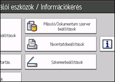 A kezelőpanel ismertetése