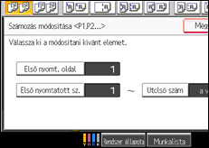 A kezelőpanel ismertetése