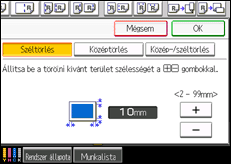 A kezelőpanel ismertetése