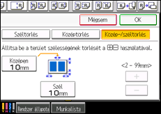 A kezelőpanel ismertetése