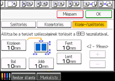 A kezelőpanel ismertetése