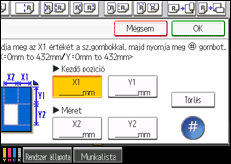 A kezelőpanel ismertetése