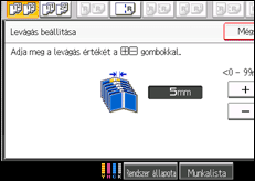 A kezelőpanel ismertetése
