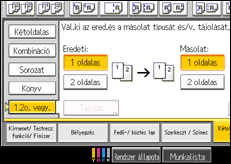 A kezelőpanel ismertetése