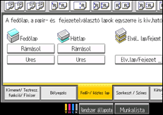 A kezel�panel ismertet&eacute;se