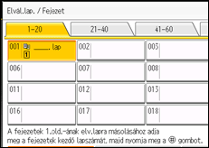 A kezelőpanel ismertetése