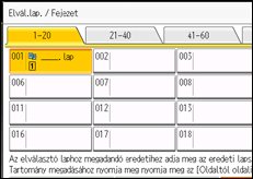 A kezelőpanel ismertetése