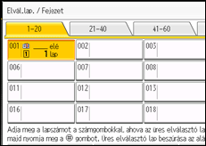 A kezelőpanel ismertetése
