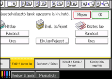 A kezelőpanel ismertetése
