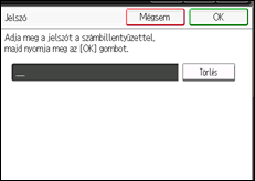 A kezelőpanel ismertetése