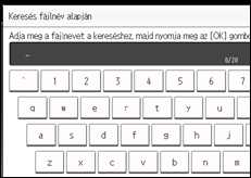 A kezelőpanel ismertetése