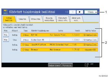 Kezel�panel kijelz� illusztr&aacute;ci&oacute; (sz&aacute;mozott illusztr&aacute;ci&oacute;)