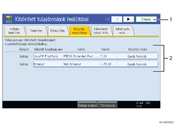 Kezel�panel kijelz� illusztr&aacute;ci&oacute; (sz&aacute;mozott illusztr&aacute;ci&oacute;)