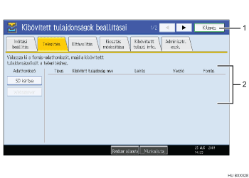Kezel�panel kijelz� illusztr&aacute;ci&oacute; (sz&aacute;mozott illusztr&aacute;ci&oacute;)
