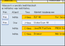 Kezel�panel k&eacute;perny�je, illusztr&aacute;ci&oacute;