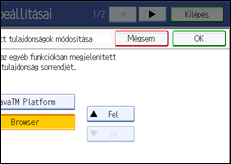 Kezel�panel k&eacute;perny�je, illusztr&aacute;ci&oacute;