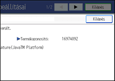 Kezel�panel k&eacute;perny�je, illusztr&aacute;ci&oacute;