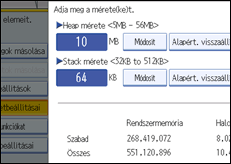 Kezel�panel k&eacute;perny�je, illusztr&aacute;ci&oacute;