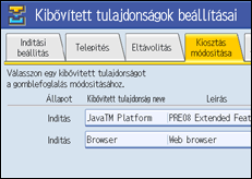 Kezel�panel k&eacute;perny�je, illusztr&aacute;ci&oacute;