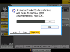 A kezel�panel ismertet&eacute;se