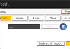 A kezel�panel ismertet&eacute;se