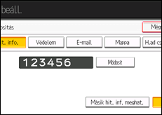 A kezel�panel ismertet&eacute;se