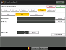 A kezelőpanel ismertetése