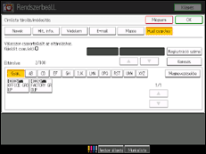 A kezelőpanel ismertetése