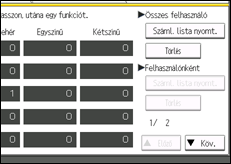 A kezelőpanel ismertetése