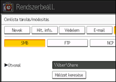 A kezel�panel ismertet&eacute;se